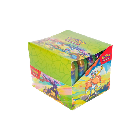 Trading Card Game Vibrant Paldea 10 Mini-Tin Display – Official TCG Product