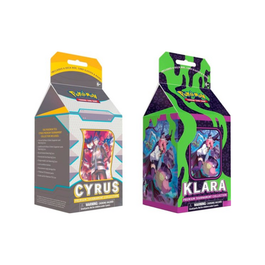 Trading Card Game Cyrus/Klara Premium Tournament Collection (2 Box Set) – Official TCG Product