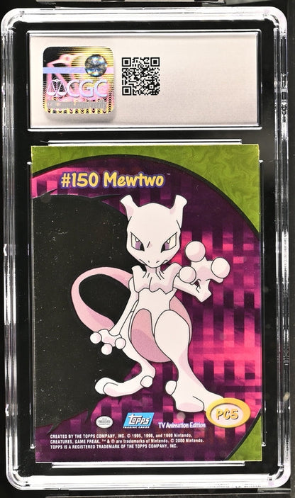 Trading Card Game Mewtwo Clear Card 2000 Topps S2 PC5 CGC 10 – Official TCG Product