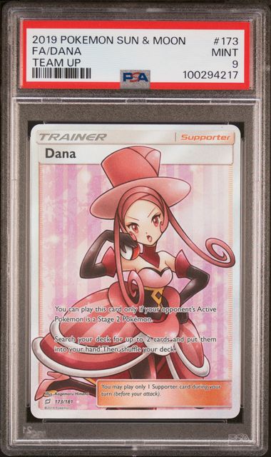 Trading Card Game Dana Full Art 2021 Team Up rare holo 173/181 PSA 9 – Official TCG Product