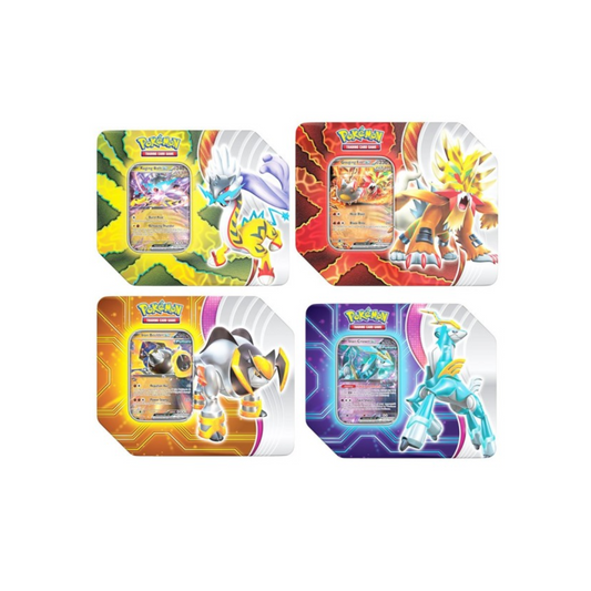 Trading Card Game Paradox Destinies Tin (8 Tin Case) – Official TCG Product