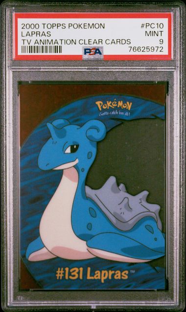 Trading Card Game Lapras 2000 Topps TV Animation - Clear PSA 9 – Official TCG Product