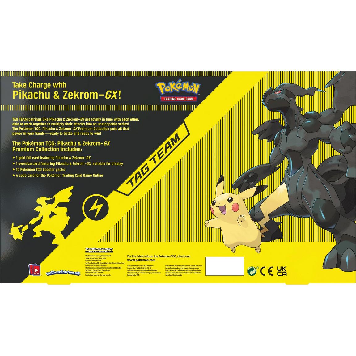Trading Card Game Trading Card Game: Pikachu and Zekrom-GX Premium Collection – Official TCG Product