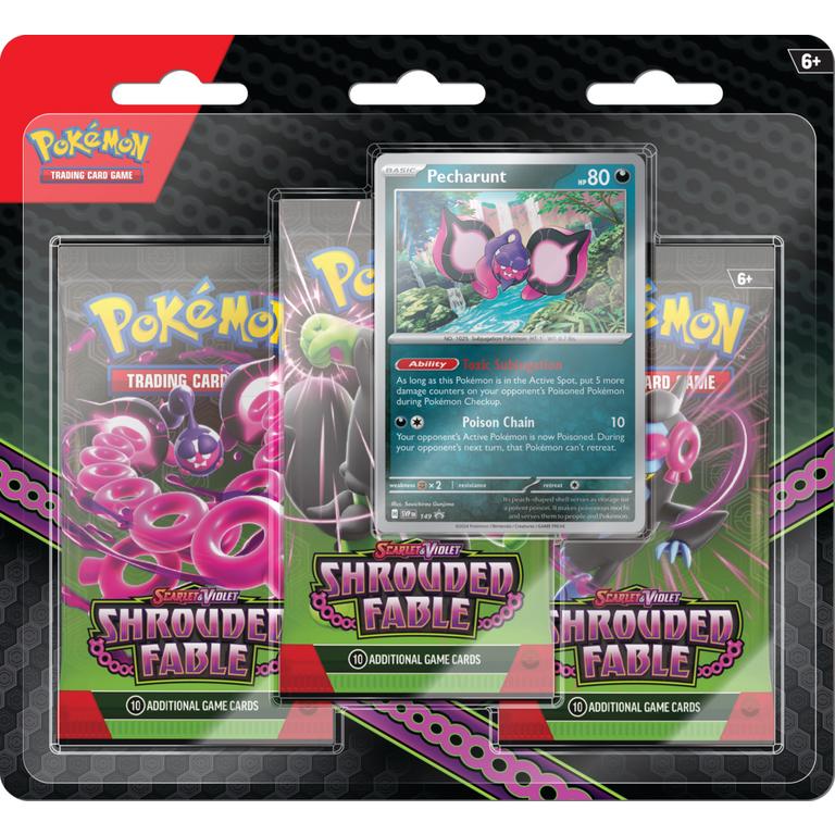 Trading Card Game Scarlet and Violet Shrouded Fable 3-Pack Blister Pack - 12 Pack Box – Official TCG Product