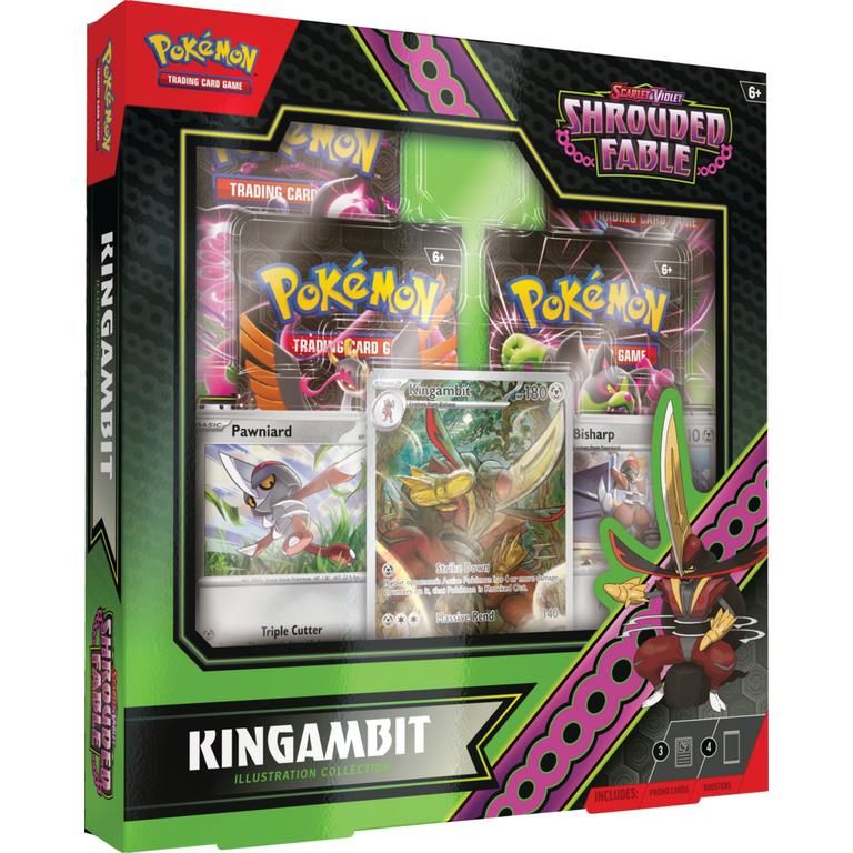 Trading Card Game Scarlet and Violet Shrouded Fable Kingambit Illustration Collection 6 Box Case – Official TCG Product