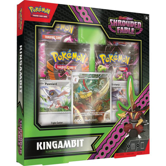 Trading Card Game Scarlet and Violet Shrouded Fable Kingambit Illustration Collection 6 Box Case – Official TCG Product