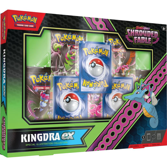 Trading Card Game Scarlet and Violet Shrouded Fable Kingdra/Greninja EX Special Illustration Collection – Official TCG Product