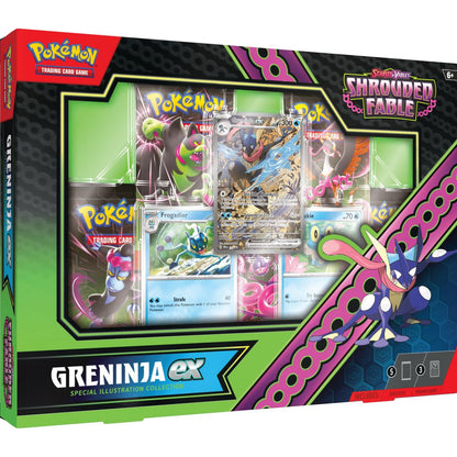 Trading Card Game Scarlet and Violet Shrouded Fable Kingdra/Greninja EX Special Illustration Collection – Official TCG Product