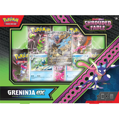 Trading Card Game Scarlet and Violet Shrouded Fable Kingdra/Greninja EX Special Illustration Collection – Official TCG Product