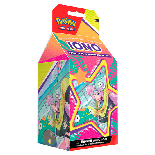 Trading Card Game Iono Premium Tournament Collection Display – Official TCG Product