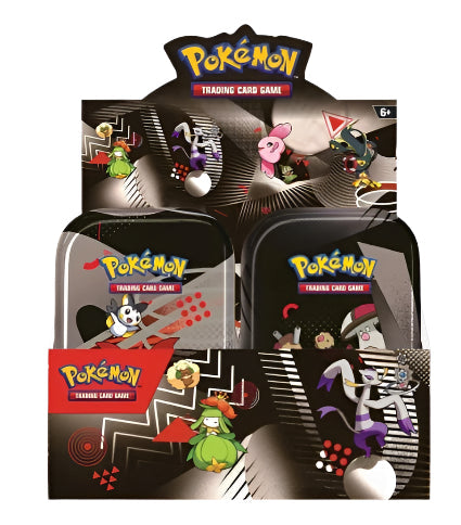 Trading Card Game Scarlet and Violet: Black Bolt/White Flare Unova Mini Tin Display – Official TCG Product