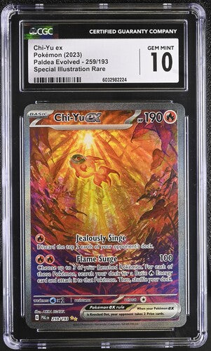 Trading Card Game Chi-Yu ex Paldea Evolved Special Illustration Rare #259/193 CGC 10 – Official TCG Product