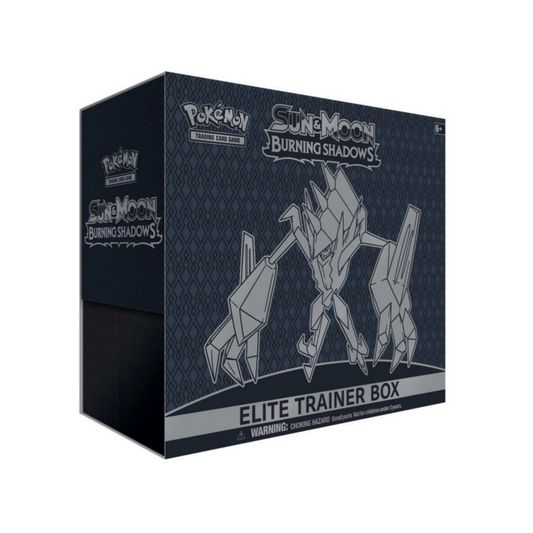 Trading Card Game Sun and Moon Burning Shadows Elite Trainer Box – Complete Trainer Kit with Accessories