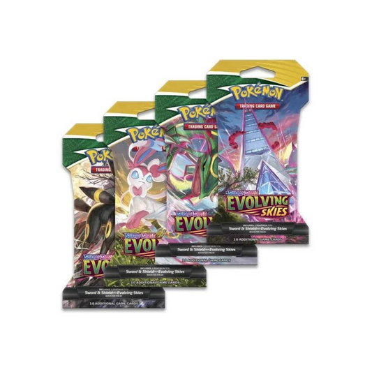 Trading Card Game Sword and Shield Evolving Skies Sleeved Booster Pack – Authentic Japanese Cards