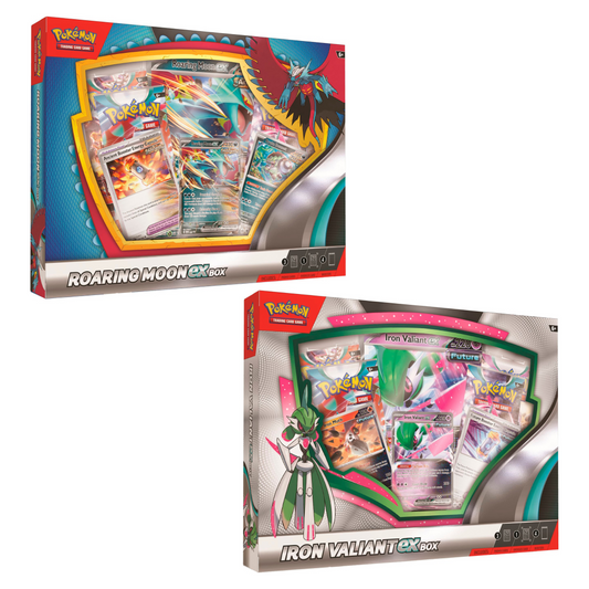 Trading Card Game Roaring Moon/Iron Valiant EX 6 Box Case – Official TCG Product
