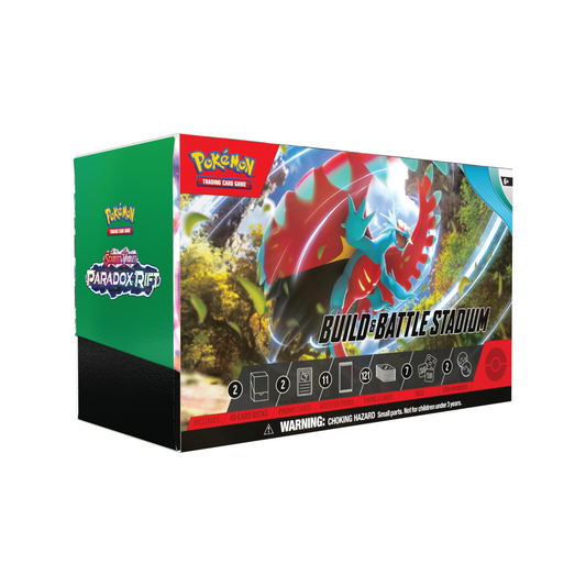 Trading Card Game Scarlet and Violet Paradox Rift Build and Battle Stadium Box – Official TCG Product