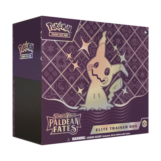 Trading Card Game Scarlet and Violet Paldean Fates Elite Trainer Box – Complete Trainer Kit with Accessories