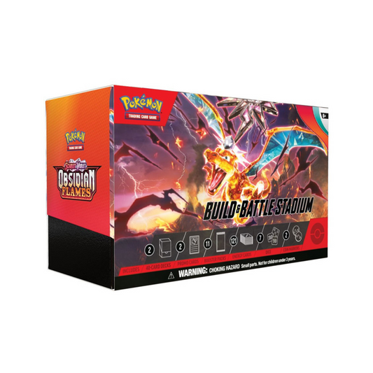 Trading Card Game Scarlet and Violet Obsidian Flames Build and Battle Stadium Box – Official TCG Product