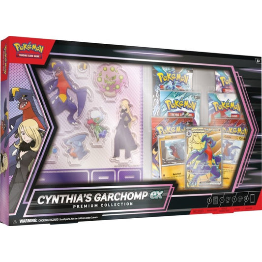 Trading Card Game Cynthia's Garchomp EX Premium Collection Box – Official TCG Product