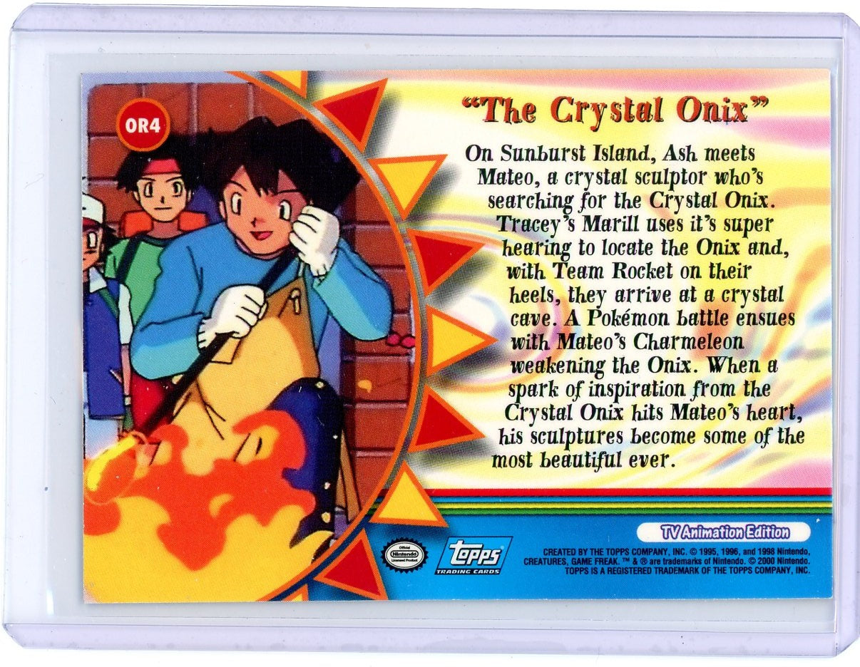 Trading Card Game The Crystal Onix Holo TOPPS Orange Islands – Official TCG Product