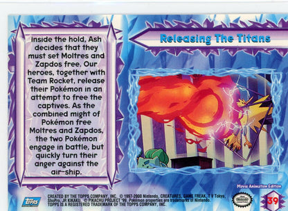 Trading Card Game Releasing The Titans Holo Blue Logo The Movie 2000 – Official TCG Product