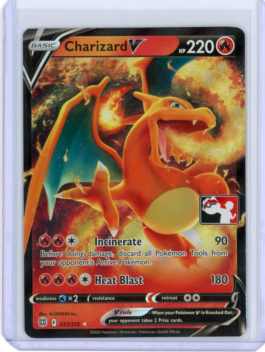 Trading Card Game Charizard 20202 Brilliant Stars Prize Pack rare holo 017/172 – Official TCG Product