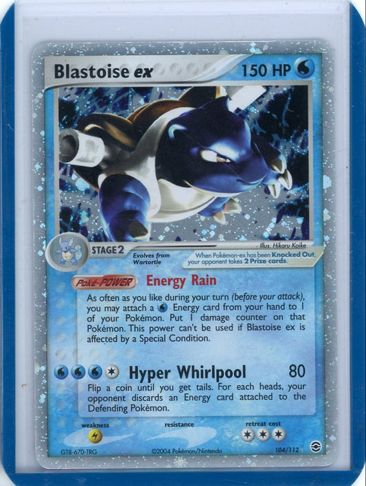 Trading Card Game Blastoise ex Fire Red and Leaf Green Ultra-Rare #104/112 (MP-) – Official TCG Product