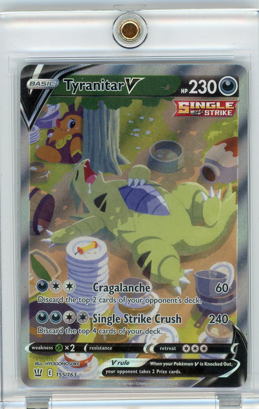 Trading Card Game Tyranitar V Battle Styles Alternate Full-Art 155/163 – Official TCG Product