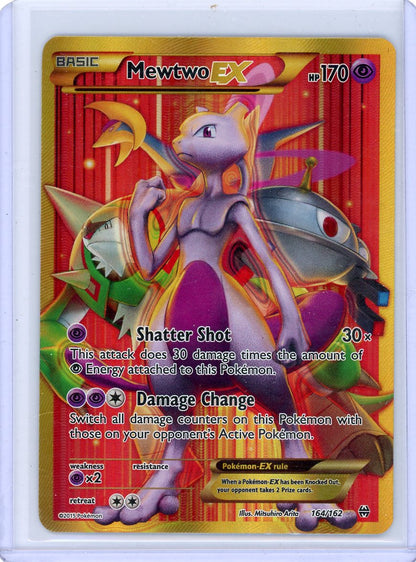 Trading Card Game Mewtwo EX BREAKthrough Gold Secret Rare #164/162 – Official TCG Product