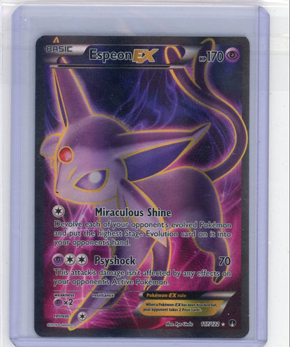 Trading Card Game Espeon EX BREAKpoint Full-Art #117/122 – Official TCG Product