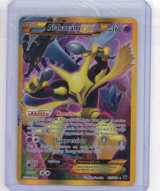 Trading Card Game Alakazam EX Fates Collide Gold Secret-Rare #125/124 – Official TCG Product