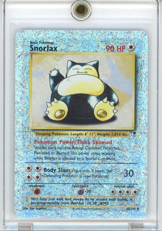 Trading Card Game Snorlax 2002 Legendary Collection reverse holo #64/110 – Official TCG Product