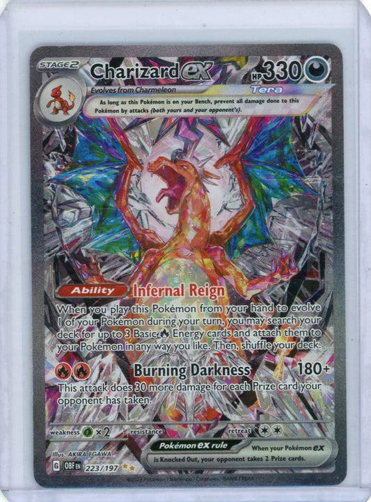Trading Card Game Charizard ex Obsidian Flames Special Illustration Rare #223/197 – Official TCG Product