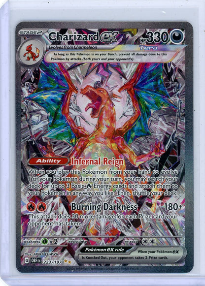 Trading Card Game Charizard ex Obsidian Flames Special Illustration Rare #223/197 – Official TCG Product