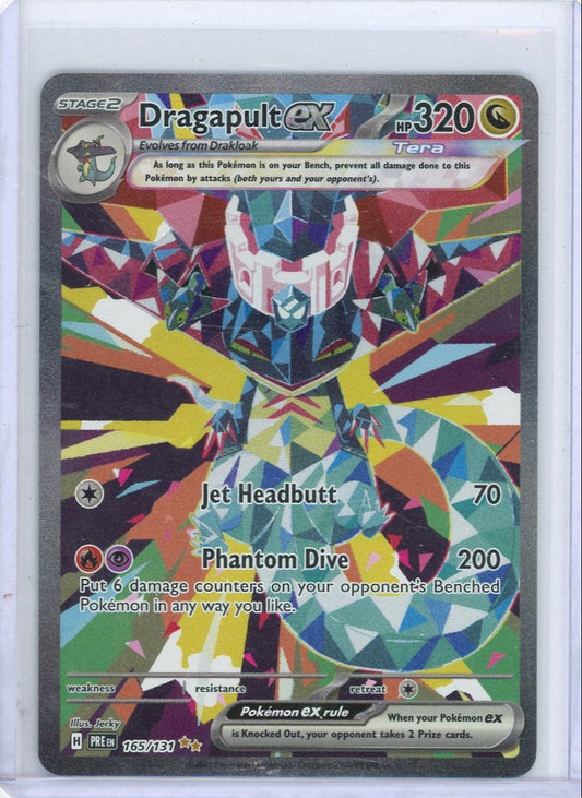 Trading Card Game Dragapult ex Prismatic Evolutions Special Illustration Rare #165/131 – Official TCG Product