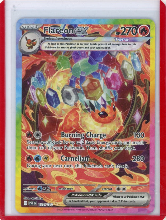 Trading Card Game Flareon ex Prismatic Evolutions Special Illustration Rare #146/131 – Official TCG Product