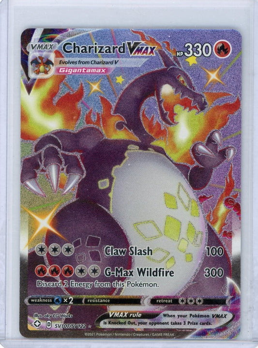 Trading Card Game Charizard Vmax Shining Legends Ultra-Rare #SV107/SV122 – Official TCG Product