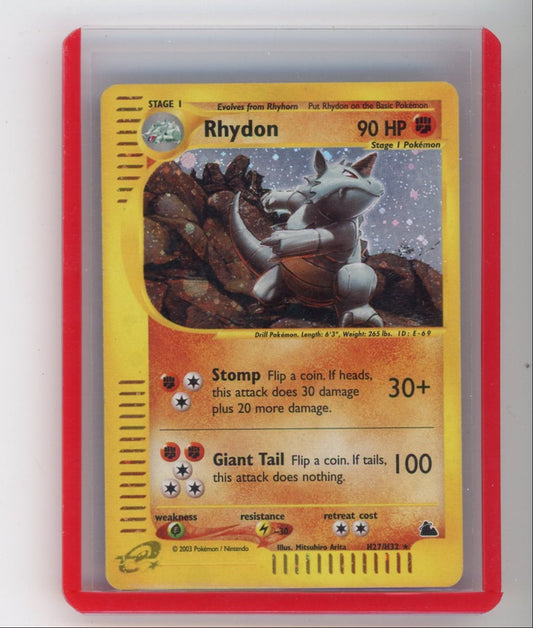Trading Card Game Rhydon 2003 Skyridge rare holo H27/H32 – Official TCG Product