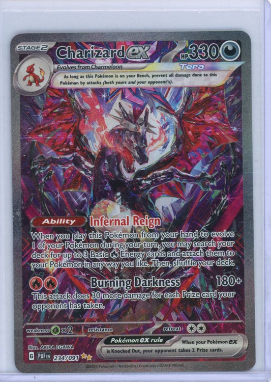 Trading Card Game Charizard ex Paldean Fates Special Illustration Rare #234/091 – Official TCG Product