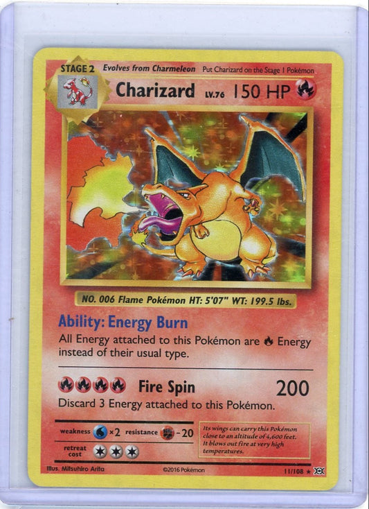 Trading Card Game Charizard Evolutions Holo #11/108 – Official TCG Product