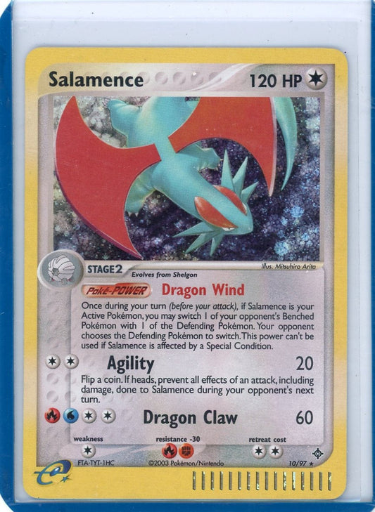Trading Card Game Salamence Dragon Holo #10/97 – Official TCG Product