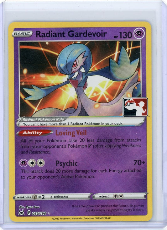 Trading Card Game Radiant Gardevoir Lost Origin Prize Pack Series #069/196 – Official TCG Product