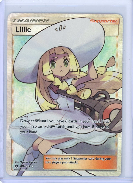 Trading Card Game Lillie Sun and Moon Full-Art #147/149 – Official TCG Product