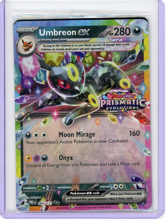 Trading Card Game Umbreon ex 2024 Prismatic Evolutions Stamped Promo (sealed) – Official TCG Product