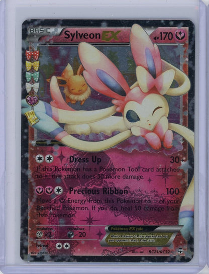 Trading Card Game Sylveon EX XY Generations Radiant Collection #RC21/RC32 – Official TCG Product