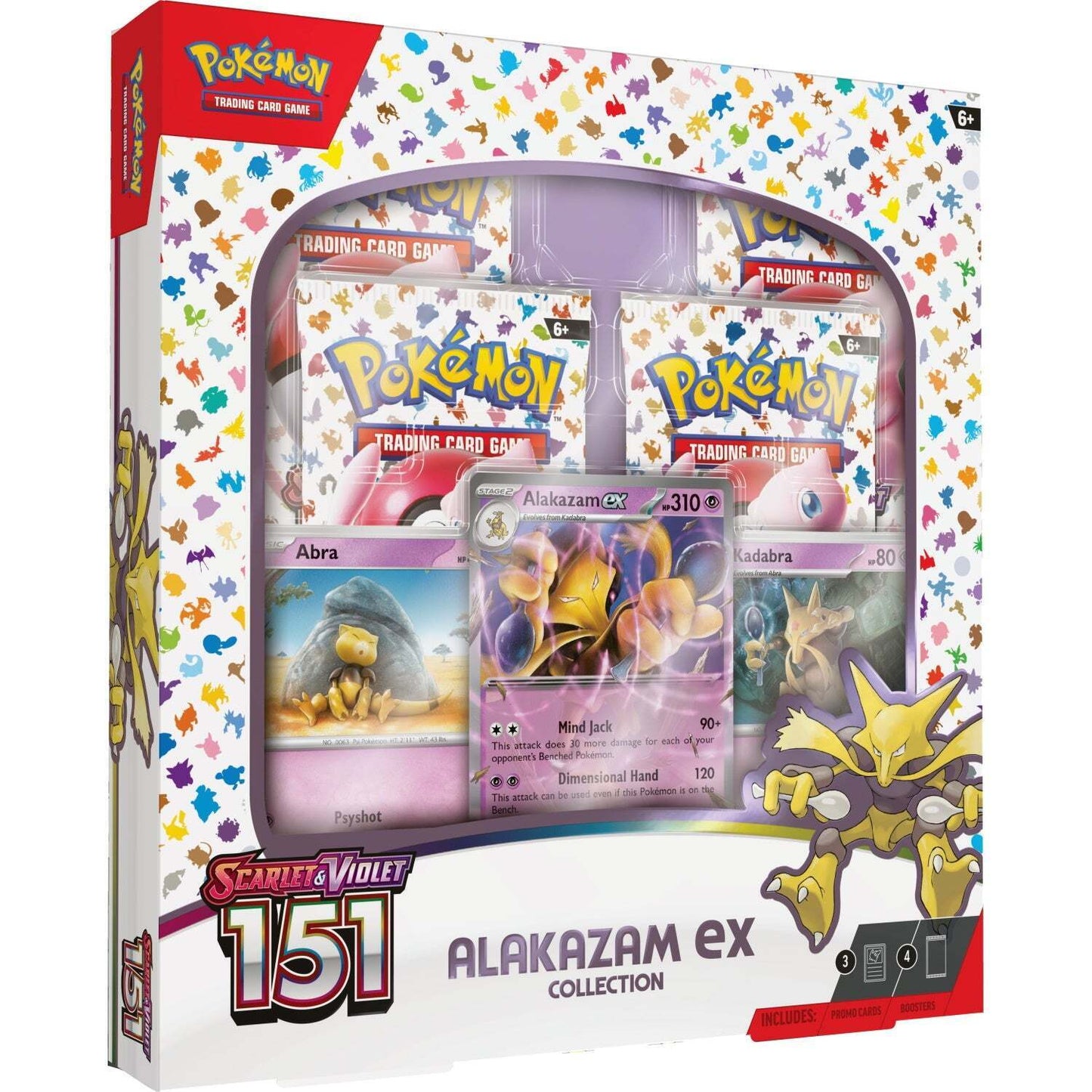 Trading Card Game TCG Scarlet and Violet 151 - Alakazam ex Collection Box – Official TCG Product