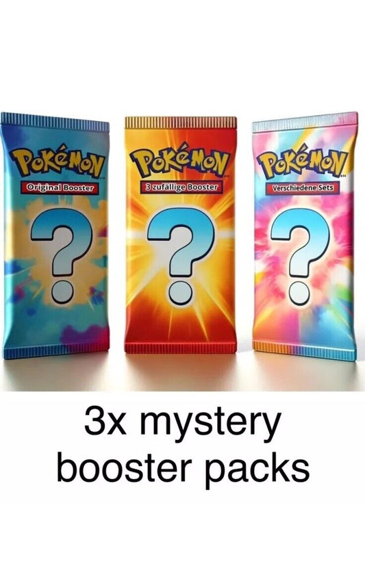Trading Card Game 3x Mystery Booster Packs – Authentic Japanese Cards