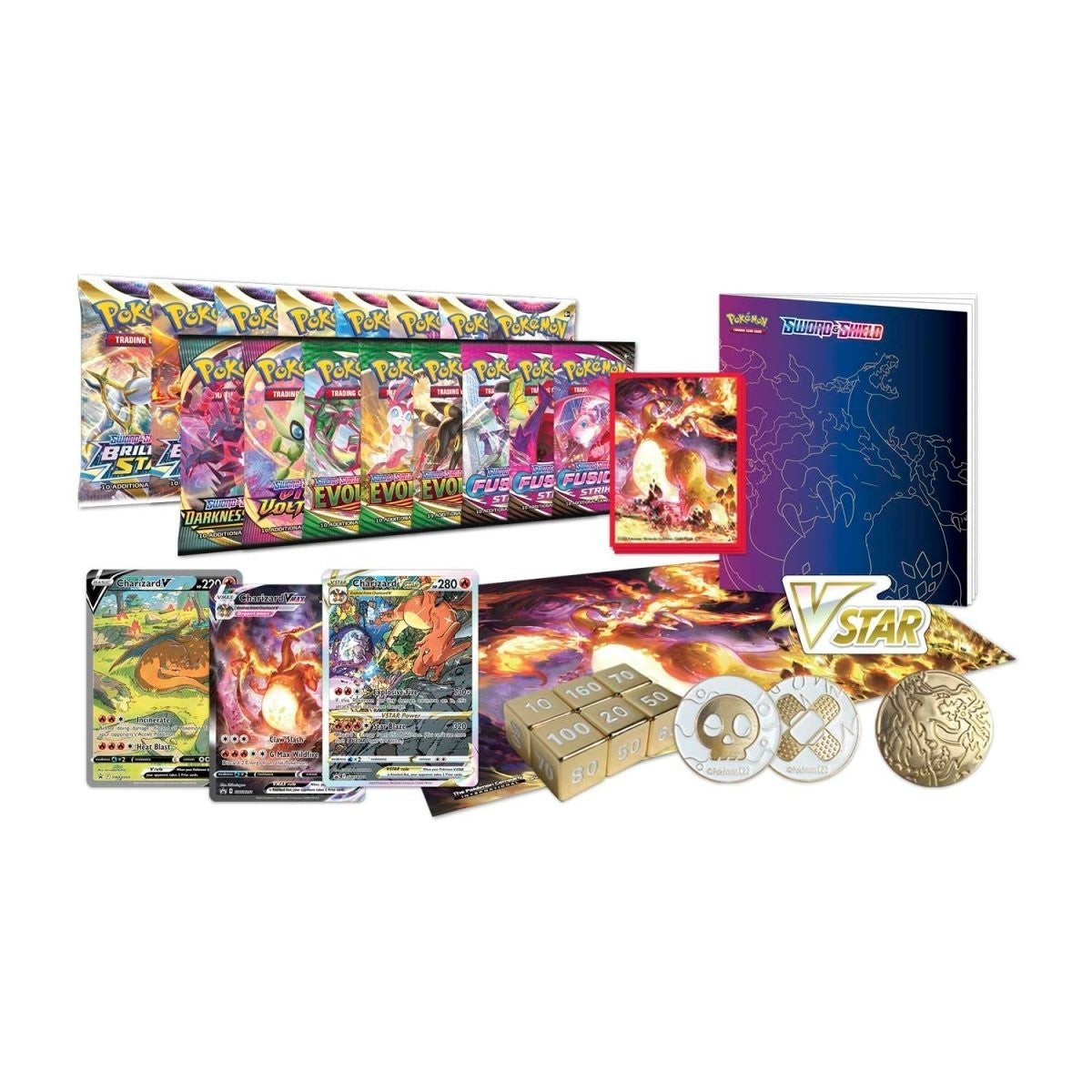 Trading Card Game TCG Sword and Shield Ultra Premium Collection Charizard Including Evolving Skies – Official TCG Product