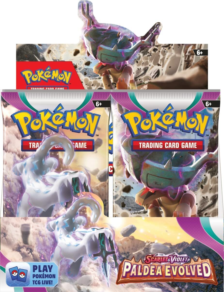 Trading Card Game Japanese TCG Scarlet and Violet - Paldea Evolved Booster Box – Rare and Exclusive Cards