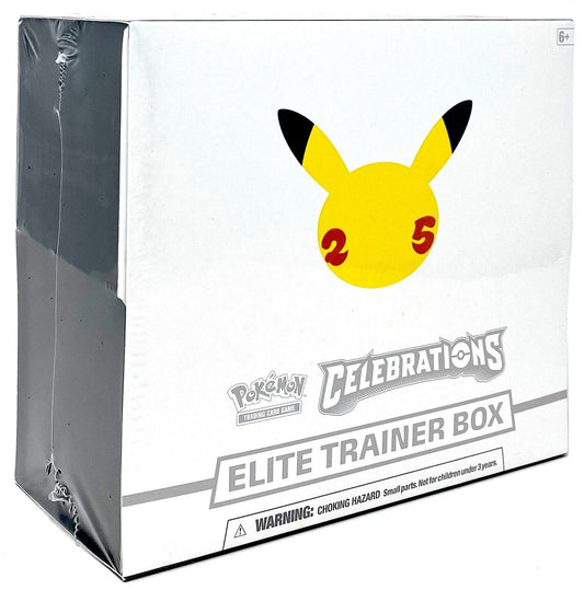 Trading Card Game TCG Celebrations - Elite Trainer Box (25th Anniversary) – Complete Trainer Kit with Accessories